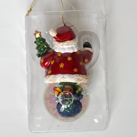 KIRKLAND Water Globe SANTA Snow Globe Christmas Ornament Tree Decor Holiday - Picture 7 of 10